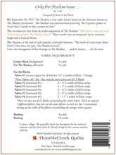 Load image into Gallery viewer, Only the Shadow Nose Quilt Pattern