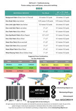 Load image into Gallery viewer, SD - Dinorama - TRex Quilt Pattern