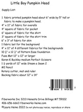 Load image into Gallery viewer, Little Boy Pumpkin Head Collage Pattern