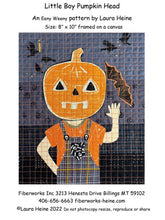 Load image into Gallery viewer, Little Boy Pumpkin Head Collage Pattern
