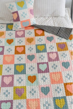 Load image into Gallery viewer, Cozy Checkered Hearts Quilt Pattern