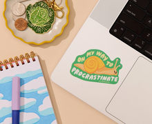 Load image into Gallery viewer, Sticker - On My Way To Procrastinate