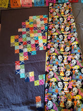 Load image into Gallery viewer, Bright colored pixel skull quilt