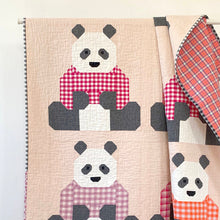 Load image into Gallery viewer, Pandas In Sweaters Quilt Kit