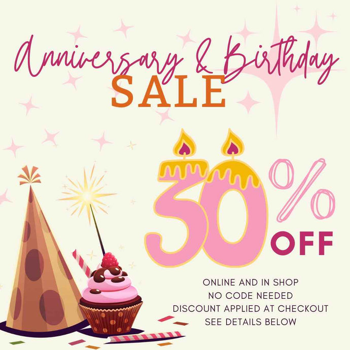 Anniversary & Birthday Sale