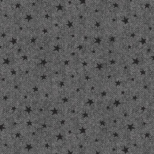 Winter Forest - Wooly Stars - Grey - 1/2yd