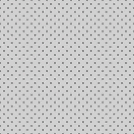 Dazzle Dots - Snazzy Squares Light Grey - 1/2yd