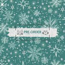 Load image into Gallery viewer, Magical Season - Snow Frost - Teal - 1/2yd - PREORDER - APRIL 2026
