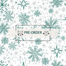 Load image into Gallery viewer, Magical Season - Snow Frost - White/Teal - 1/2yd - PREORDER - APRIL 2026

