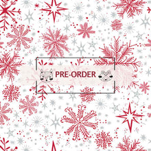 Load image into Gallery viewer, Magical Season - Snow Frost - White/Red- 1/2yd - PREORDER - APRIL 2026
