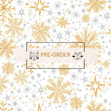 Load image into Gallery viewer, Magical Season - Snow Frost - White/Gold - 1/2yd - PREORDER - APRIL 2026
