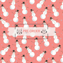 Load image into Gallery viewer, Magical Season - Merry Snowman - Medium Peach Jam - 1/2yd - PREORDER - APRIL 2026
