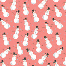 Load image into Gallery viewer, Magical Season - Merry Snowman - Medium Peach Jam - 1/2yd - PREORDER - APRIL 2026
