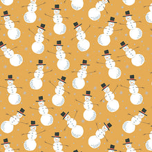 Load image into Gallery viewer, Magical Season - Merry Snowman - Gold - 1/2yd - PREORDER - APRIL 2026
