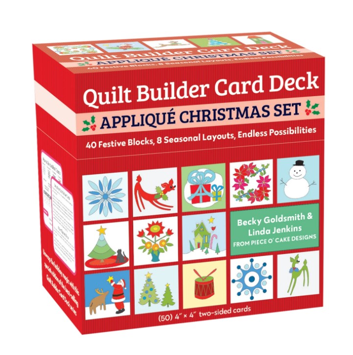Quilt Builder Card Deck Appliqué Christmas Set