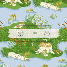 Load image into Gallery viewer, Heather Ross Favorites - Frog Pond - Medium Blue - 1/2yd - PREORDER - JUNE 2026
