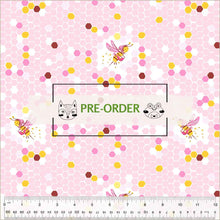 Load image into Gallery viewer, Heather Ross - Studio Edit - Hex Bee Pink- 1/2yd - PRE-ORDER - JUNE 2025
