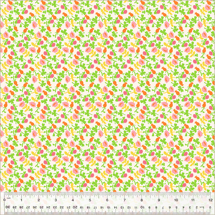 Heather Ross - Studio Edit -Calico Pink- 1/2yd
