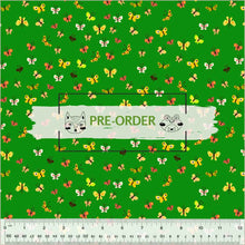 Load image into Gallery viewer, Heather Ross - Studio Edit - Butterflies Green- 1/2yd - PRE-ORDER - JUNE 2025
