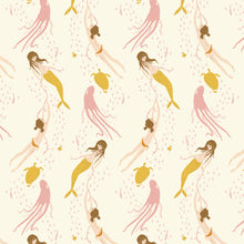 Load image into Gallery viewer, Heather Ross Favorites - Underwater Sisters - Blush-Pink - 1/2yd - PREORDER - JUNE 2026
