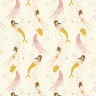 Heather Ross Favorites - Underwater Sisters - Blush-Pink - 1/2yd