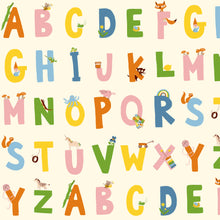 Load image into Gallery viewer, Heather Ross Favorites - Alphabet - Cream - 1/2yd - PREORDER - JUNE 2026
