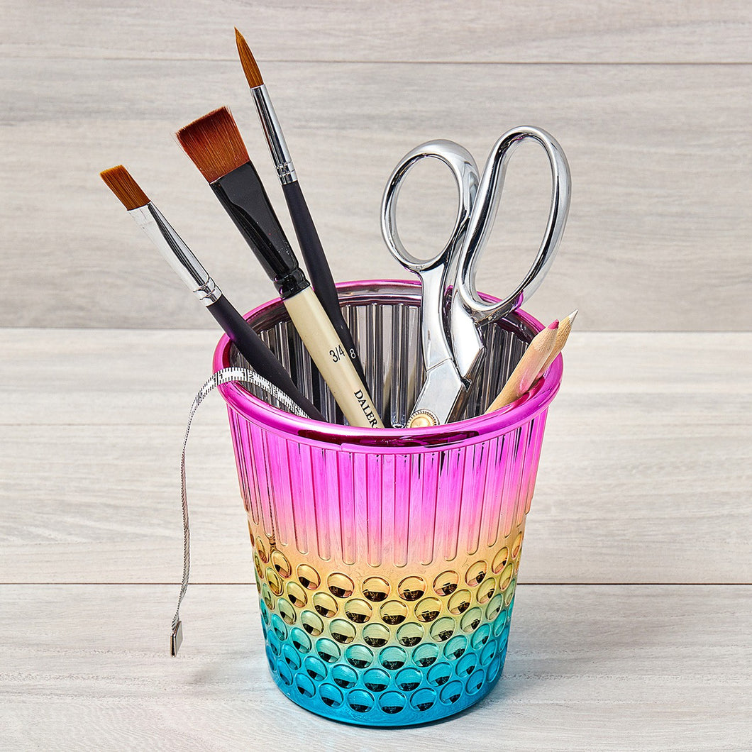 Rainbow Thimble Craft Container