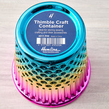 Load image into Gallery viewer, Rainbow Thimble Craft Container
