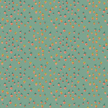 Load image into Gallery viewer, Heather Ross Favorites - Field Strawberries - Teal - 1/2yd - PREORDER - JUNE 2026
