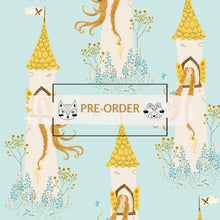 Load image into Gallery viewer, Heather Ross Favorites - Rapunzel - Aqua - 1/2yd - PREORDER - JUNE 2026
