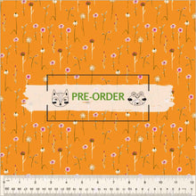 Load image into Gallery viewer, Heather Ross - Studio Edit - Wildflowers Orange - 1/2yd - PRE-ORDER - JUNE 2025
