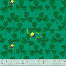 Load image into Gallery viewer, Heather Ross - Quilt Back - Green Fireflies - 1yd
