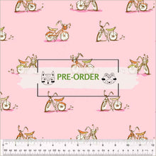 Load image into Gallery viewer, Heather Ross - Studio Edit - Dream Bike Pink - 1/2yd - PRE-ORDER - JUNE 2025
