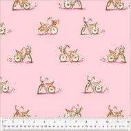 Heather Ross - Studio Edit - Dream Bike Pink - 1/2yd
