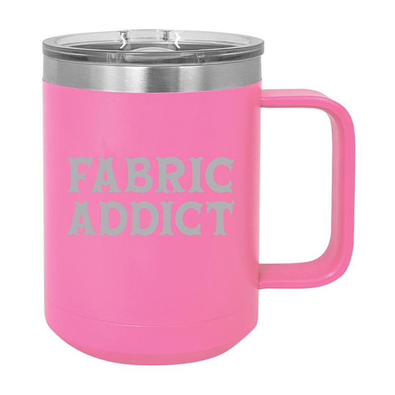 15oz Mug Fabric Addict Pink