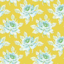 Load image into Gallery viewer, Daisy Crush - Hello Roses - Gold - 1/2yd
