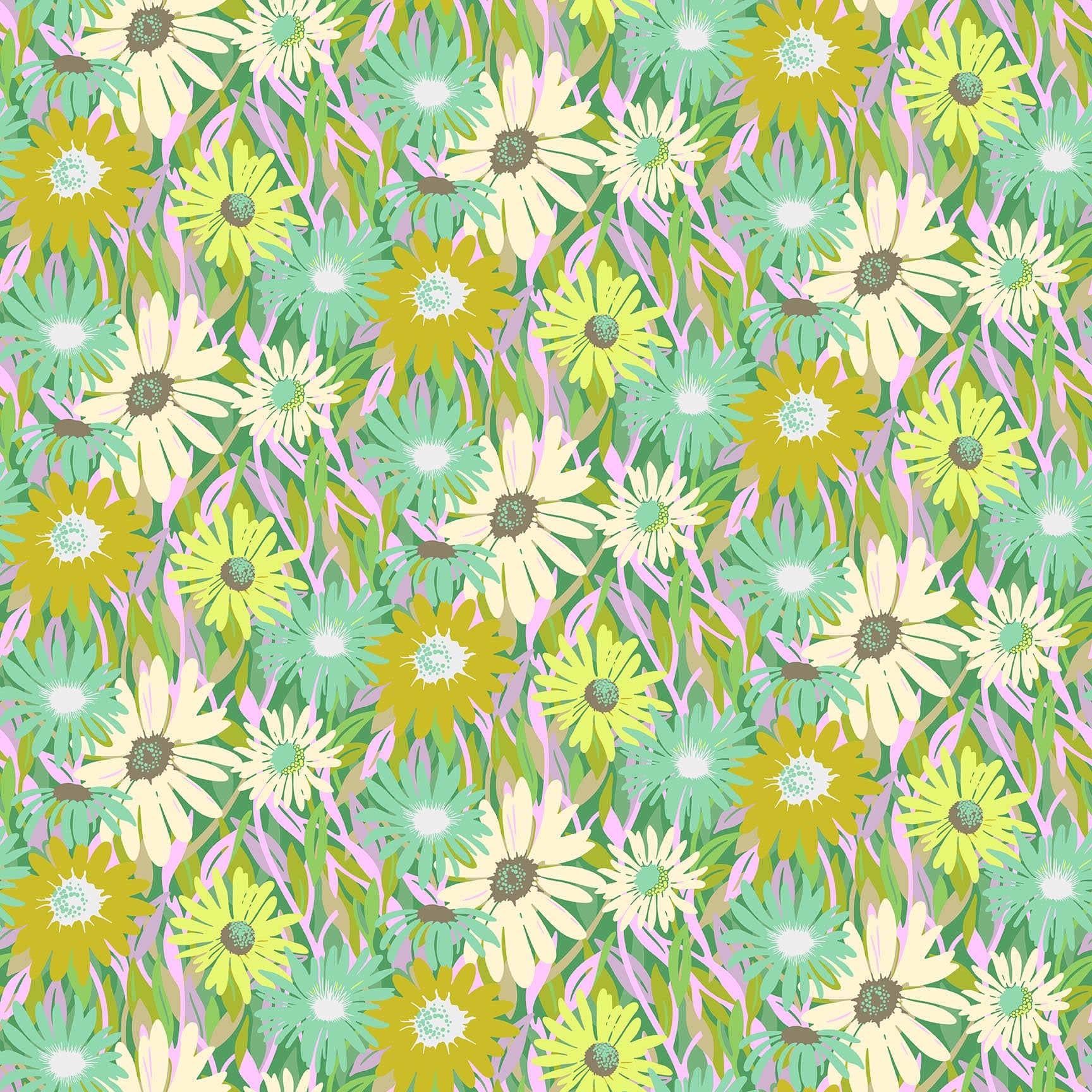 Daisy Crush - Unchained - Clover - 1/2yd – Fox and Frog Quilt Shoppe