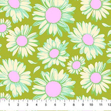 Load image into Gallery viewer, Daisy Crush - Sunshine Daisies - Olive - 1/2yd
