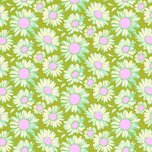 Load image into Gallery viewer, Daisy Crush - Sunshine Daisies - Olive - 1/2yd
