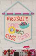 Load image into Gallery viewer, Measure Once Cuss Twice Mini Quilt
