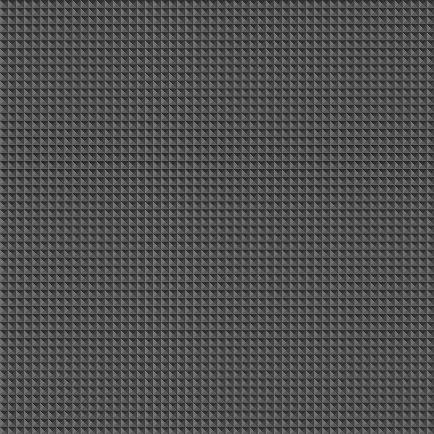 Live Boldly - 3D Grid - Charcoal - 1/2yd