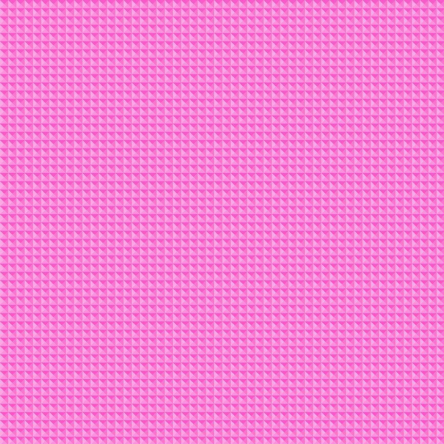 Live Boldly - 3D Grid - Fuchsia - 1/2yd