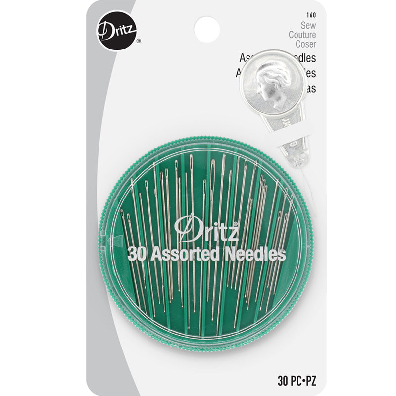 SD - Dritz Assorted Hand Needles with Threader in Dispenser 30ct