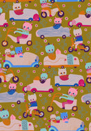 Just Kitten Around - Cat Race - Autumn - 1/2yd
