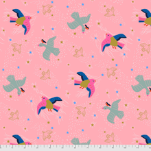 Load image into Gallery viewer, Just Kitten Around - High Hopes - Pink - 1/2yd
