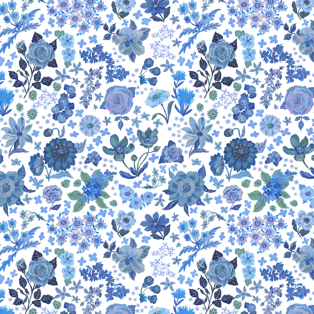 Pastoral Symphony - Blue Dreams - Blue - 1/2yd