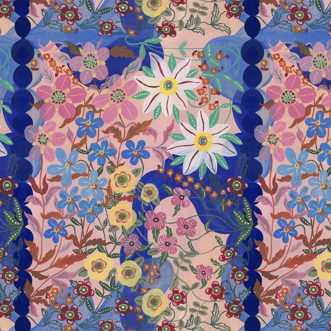 Pastoral Symphony - Blooming Garden - Romantic - 1/2yd