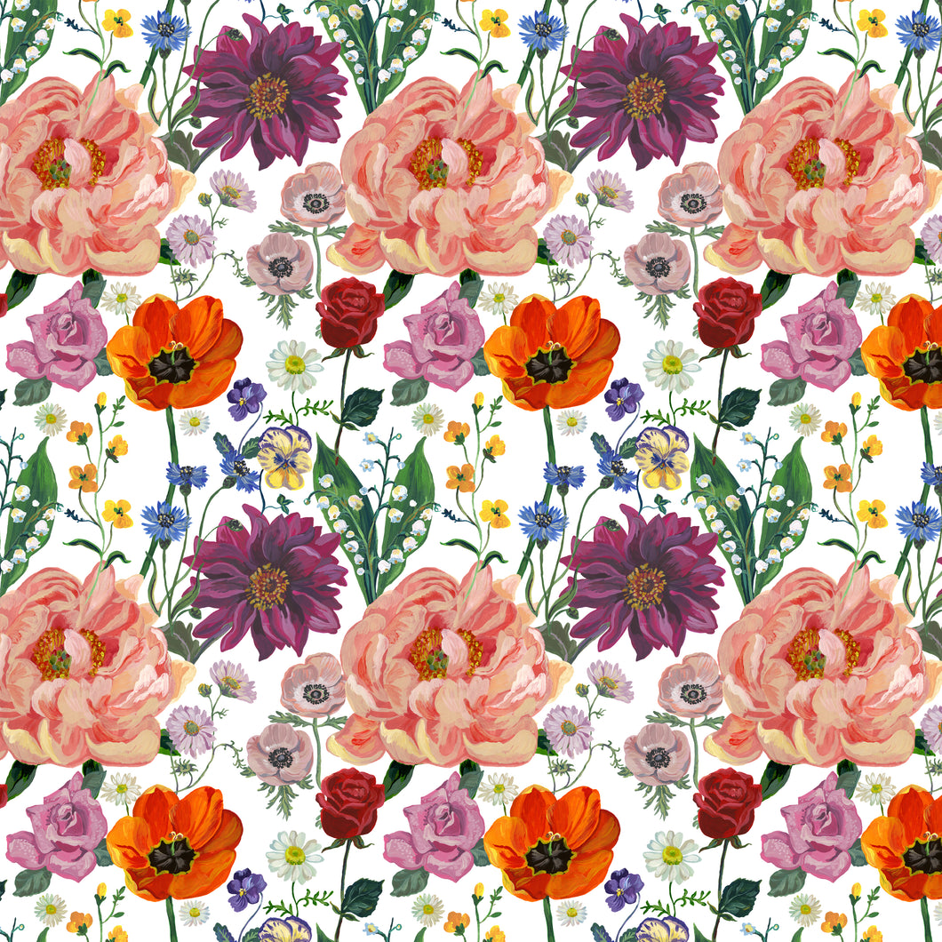 Pastoral Symphony - Happy Garden - Multi - 1/2yd