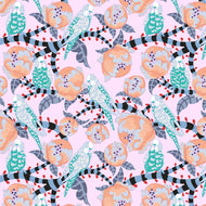 Blostma & Song - Budgie Breath - Turquoise - 1/2yd