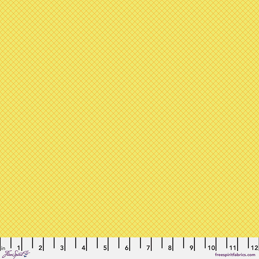 Tula Pink True Colors - On the Grid - Highlighter - 1/2 yd